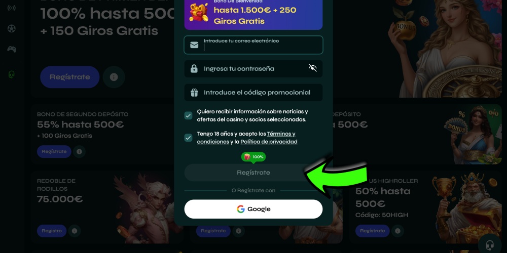 Completar el registro
