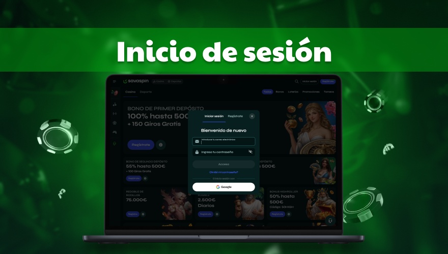 Inicie sesión en su cuenta de Savaspin