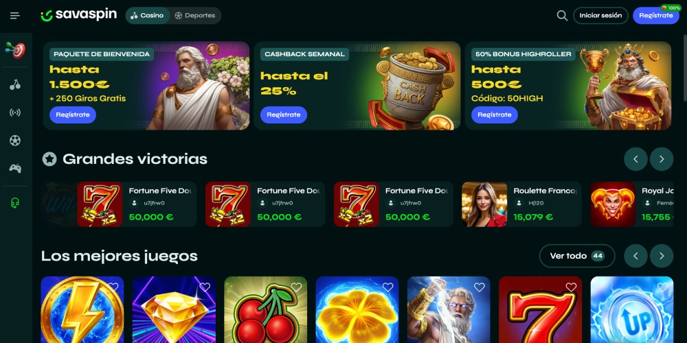 Abre el sitio web de Savaspin