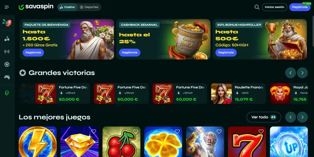 Abre el sitio web de Savaspin